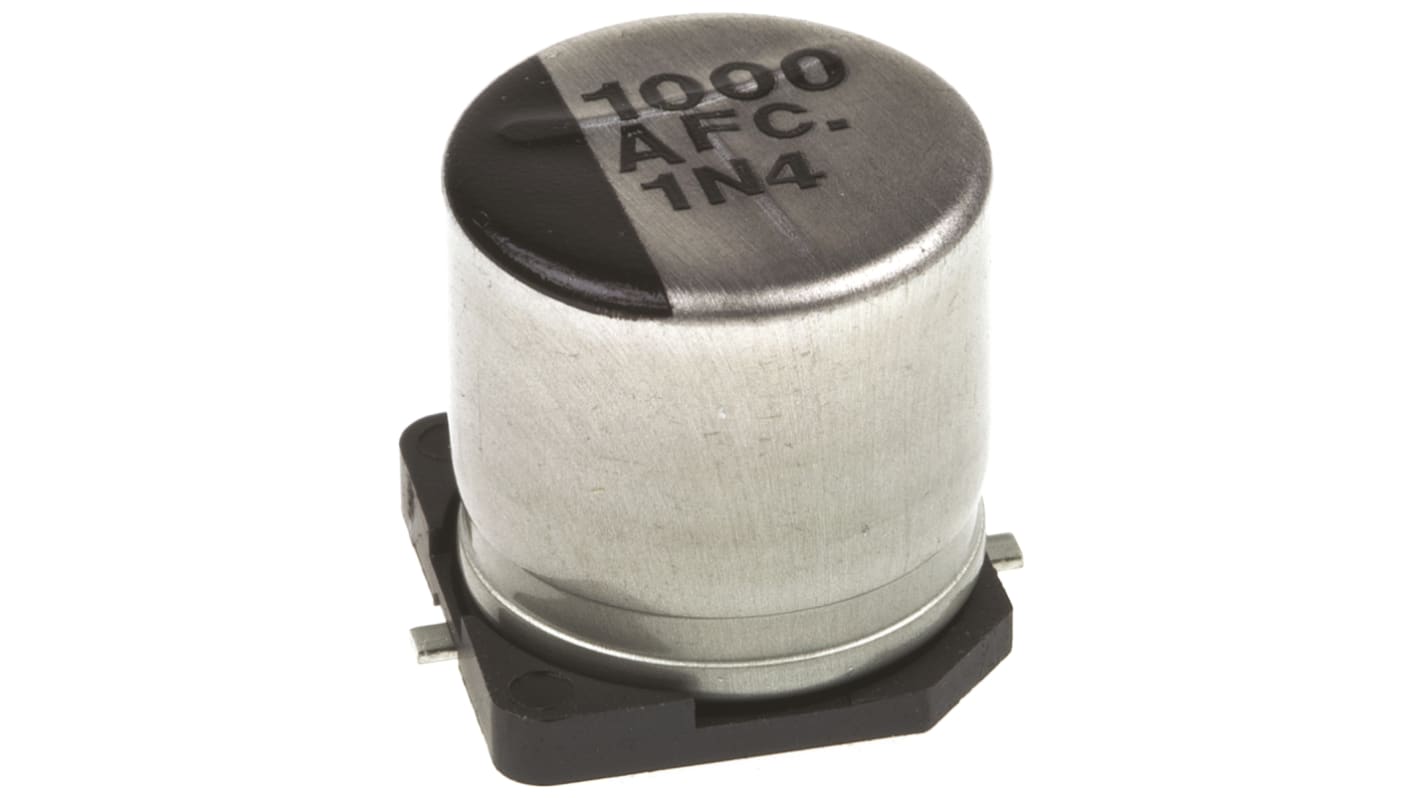 Panasonic , SMD Elektrolyt Kondensator 1000μF ±20% / 10V dc, Ø 10mm x 10.2mm, bis 105°C