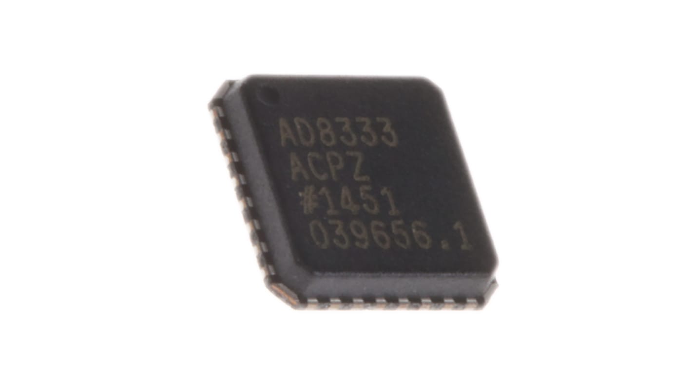 AD8333ACPZ-WP, Quadrature Demodulator Demodulator, Kvadratur, 4.7dB, 32 ben, LFCSP