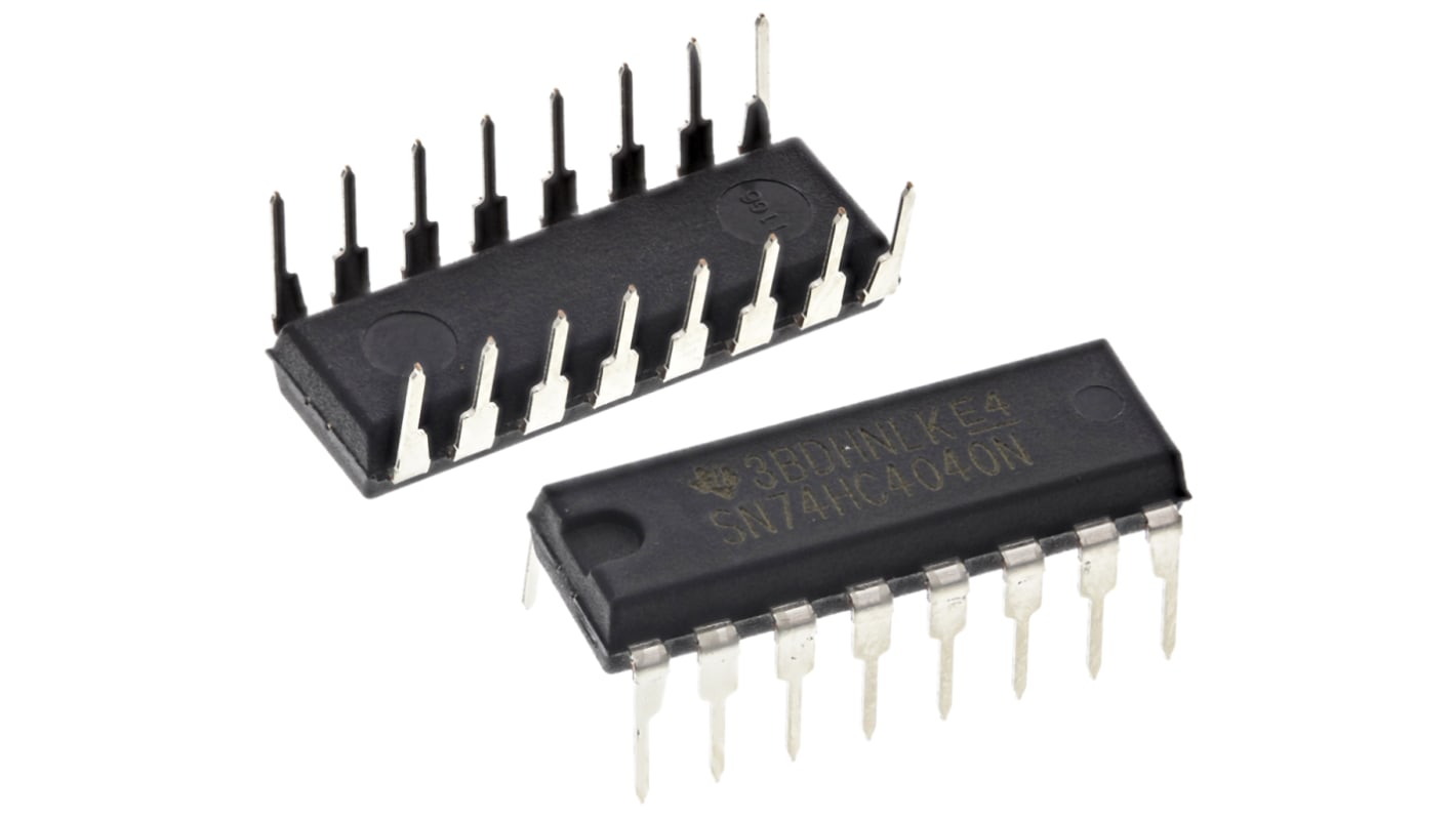 Texas Instruments SN74HC4040N 12-stage Through Hole Binary Counter HC, 16-Pin PDIP