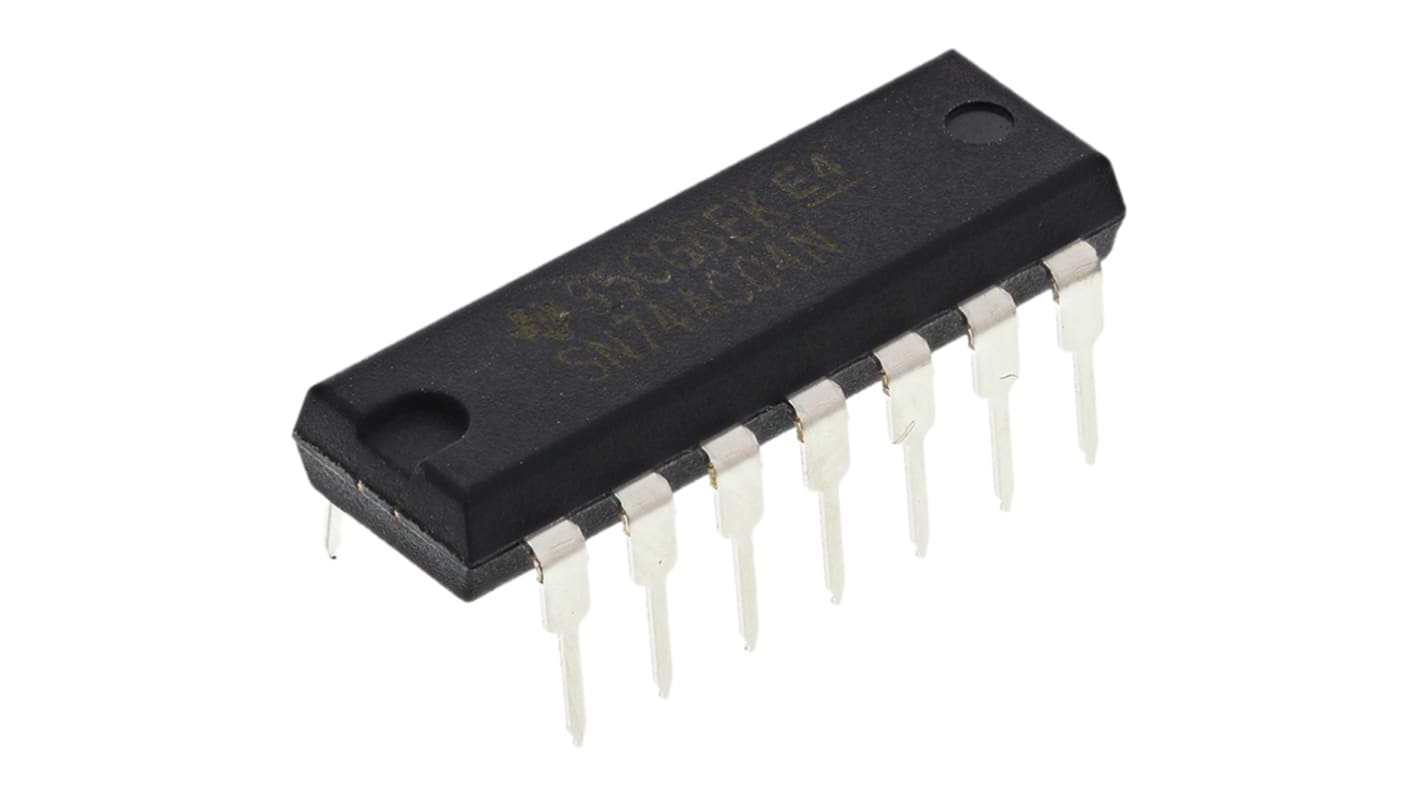 Texas Instruments CMOS-Inverter Hex 7 ns @ 5 V, 9 ns @ 3.3 V, PDIP