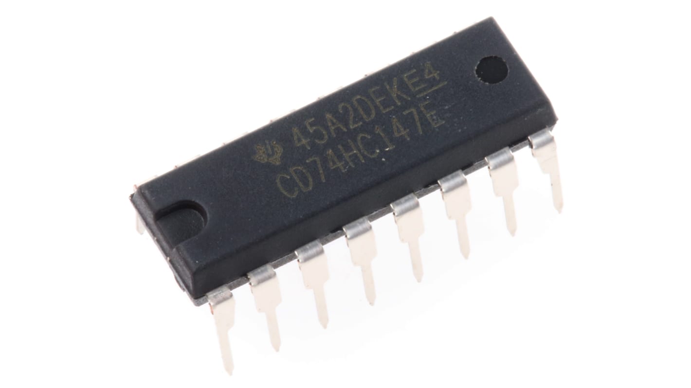 Texas Instruments CD74HC147EE4, Encoder 9, 16-Pin PDIP