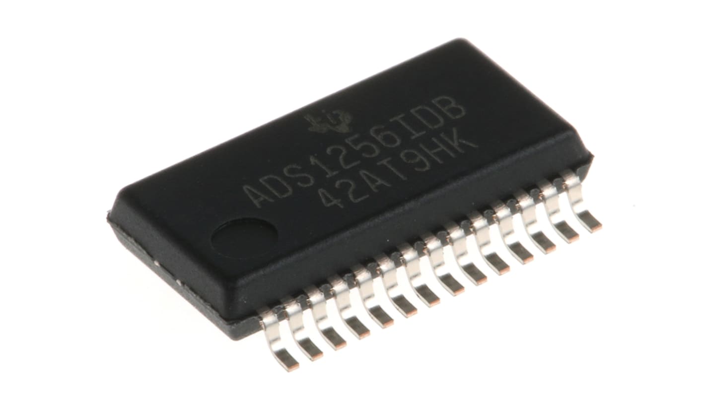 Texas Instruments 24-Bit ADC ADS1256IDBT Octal, 30ksps SSOP, 28-Pin