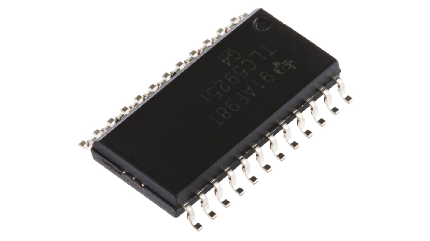 Texas Instruments TLC5925IDWR, LED Driver, 16-Digits, 3.3 V, 5 V, 24-Pin SOIC