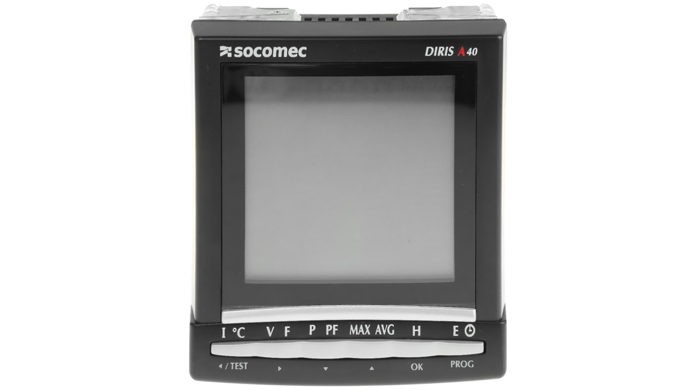 Socomec Diris A40 Energiemessgerät LCD 92mm x 92mm, Impulsausgang