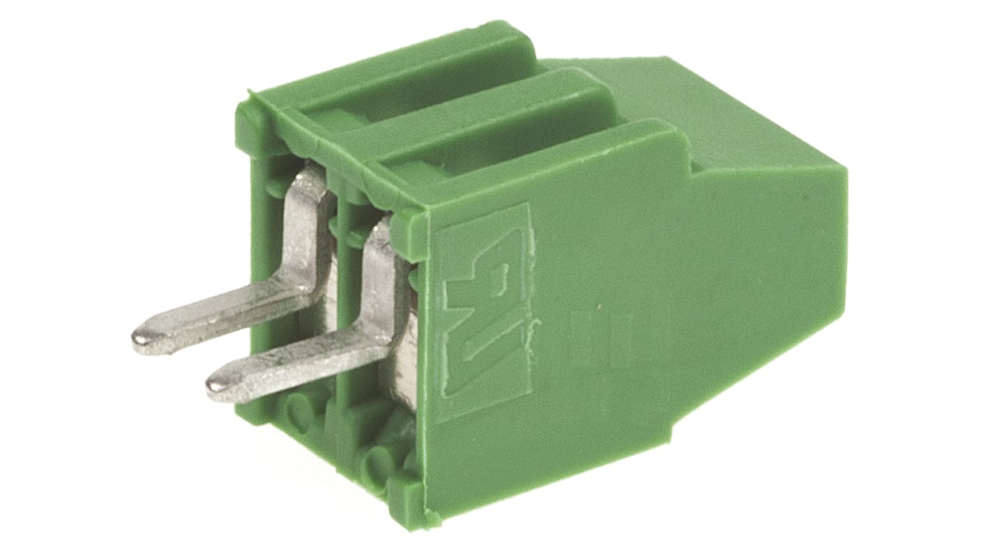 TE Connectivity Buchanan Printklemme / Stecker Gerade, für Durchsteckmontage, 2-polig / 1-reihig, Raster 2.54mm