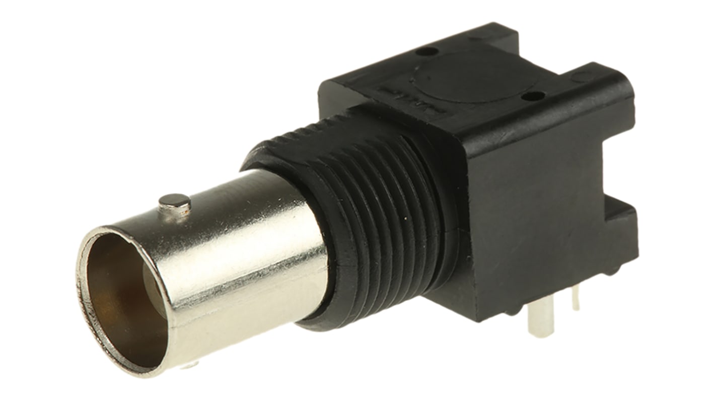 Conector coaxial TE Connectivity 5227161-9, Hembra, Ángulo de 90° , Impedancia 50Ω, Montaje en PCB, Terminación de