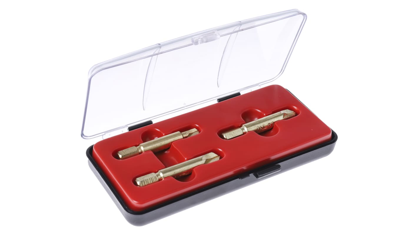 RS PRO 3 piece Steel Screw Extractor Set RS
