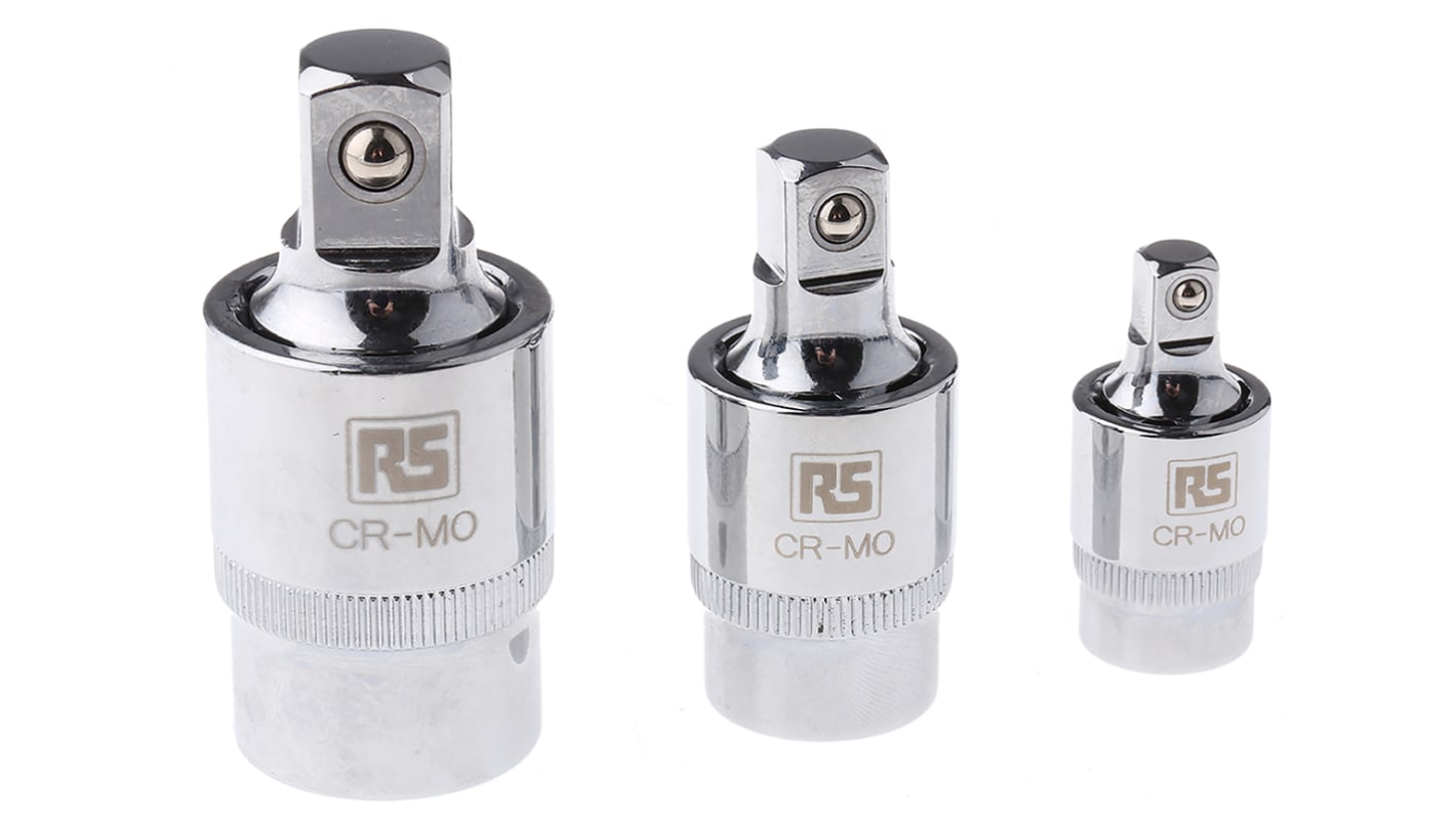 RS PRO 1/2", 1/4", 3/8 Firkant fæste Adapter