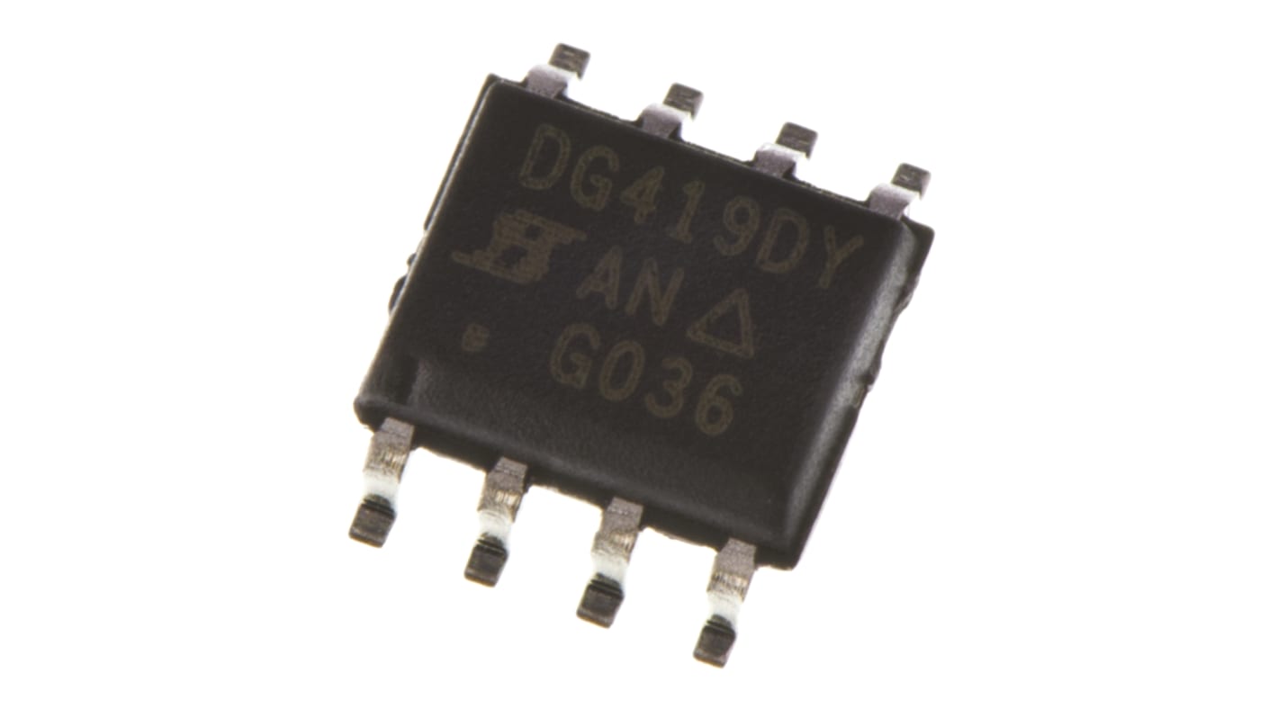Vishay DG419DY-T1-E3 Analogue Switch Single SPDT 15 V, 18 V, 24 V, 28 V, 8-Pin SOIC