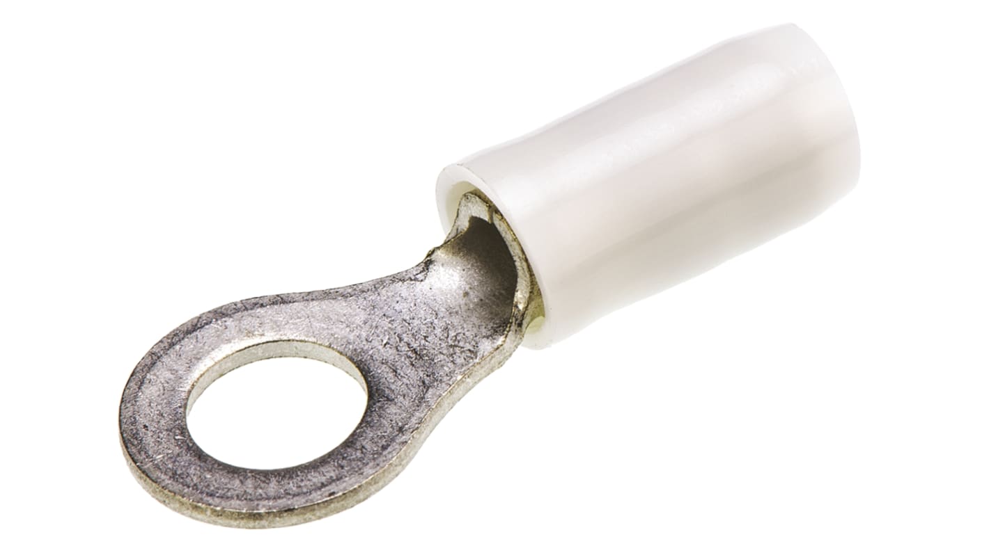 152872 TE Connectivity, PIDG Insulated Ring Terminal, M5 Stud Size, 1