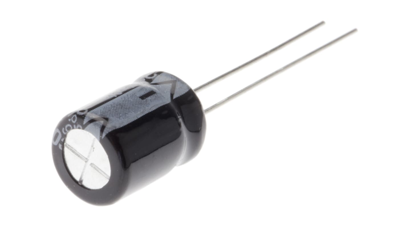 RS PRO, THT Aluminium-Elektrolyt Kondensator 680μF ±20% / 6.3V dc, Ø 8mm x 11mm x 11mm, bis 105°C