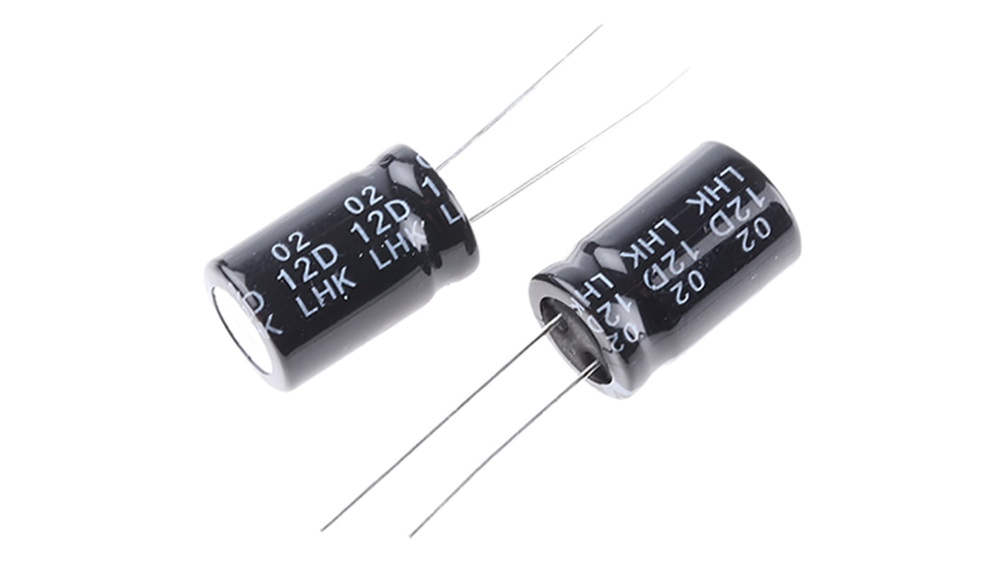 RS PRO 2200μF Aluminium Electrolytic Capacitor 25V dc, Radial, Through Hole