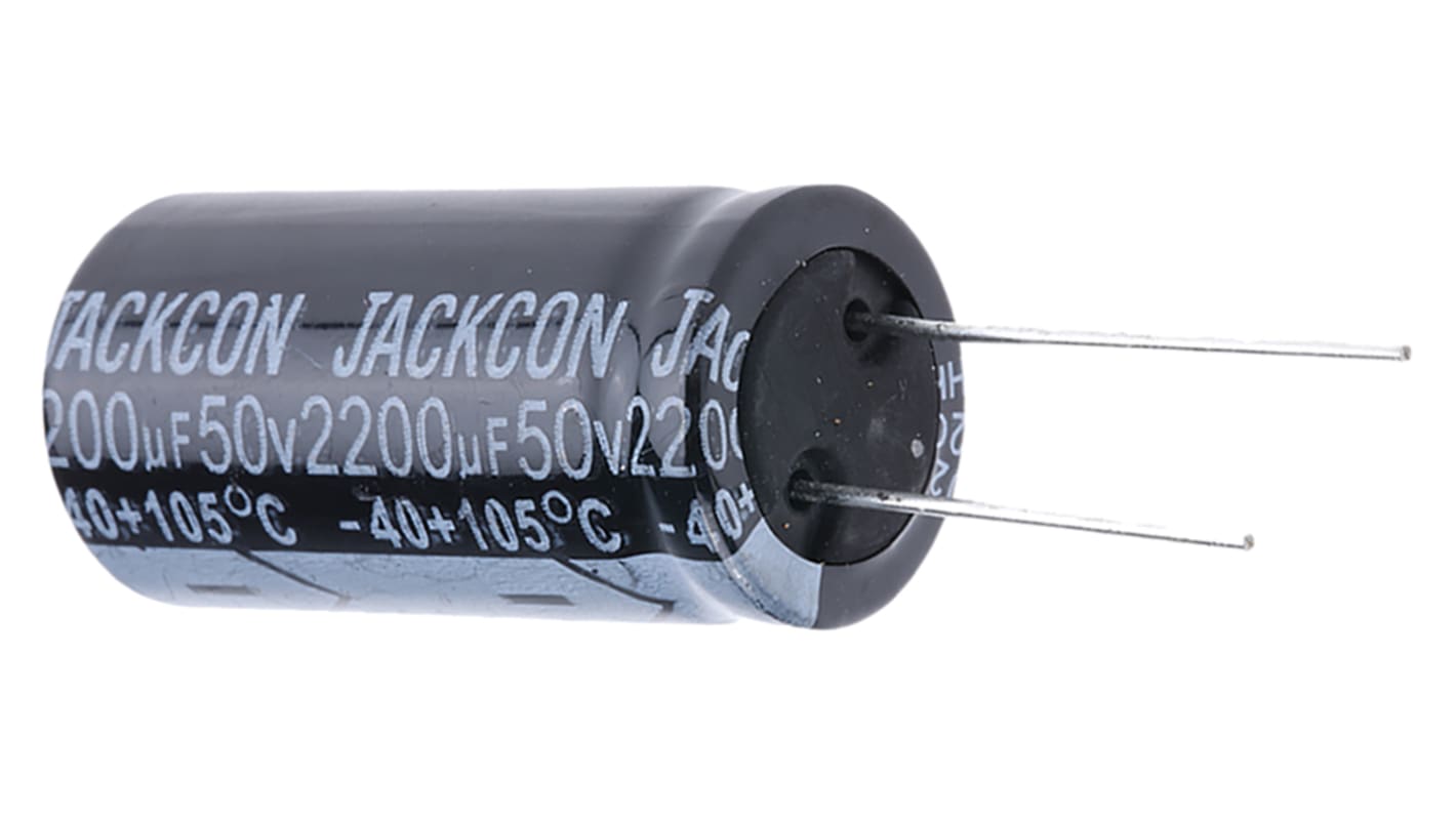 RS PRO 2200μF Aluminium Electrolytic Capacitor 50V dc, Radial, Through Hole