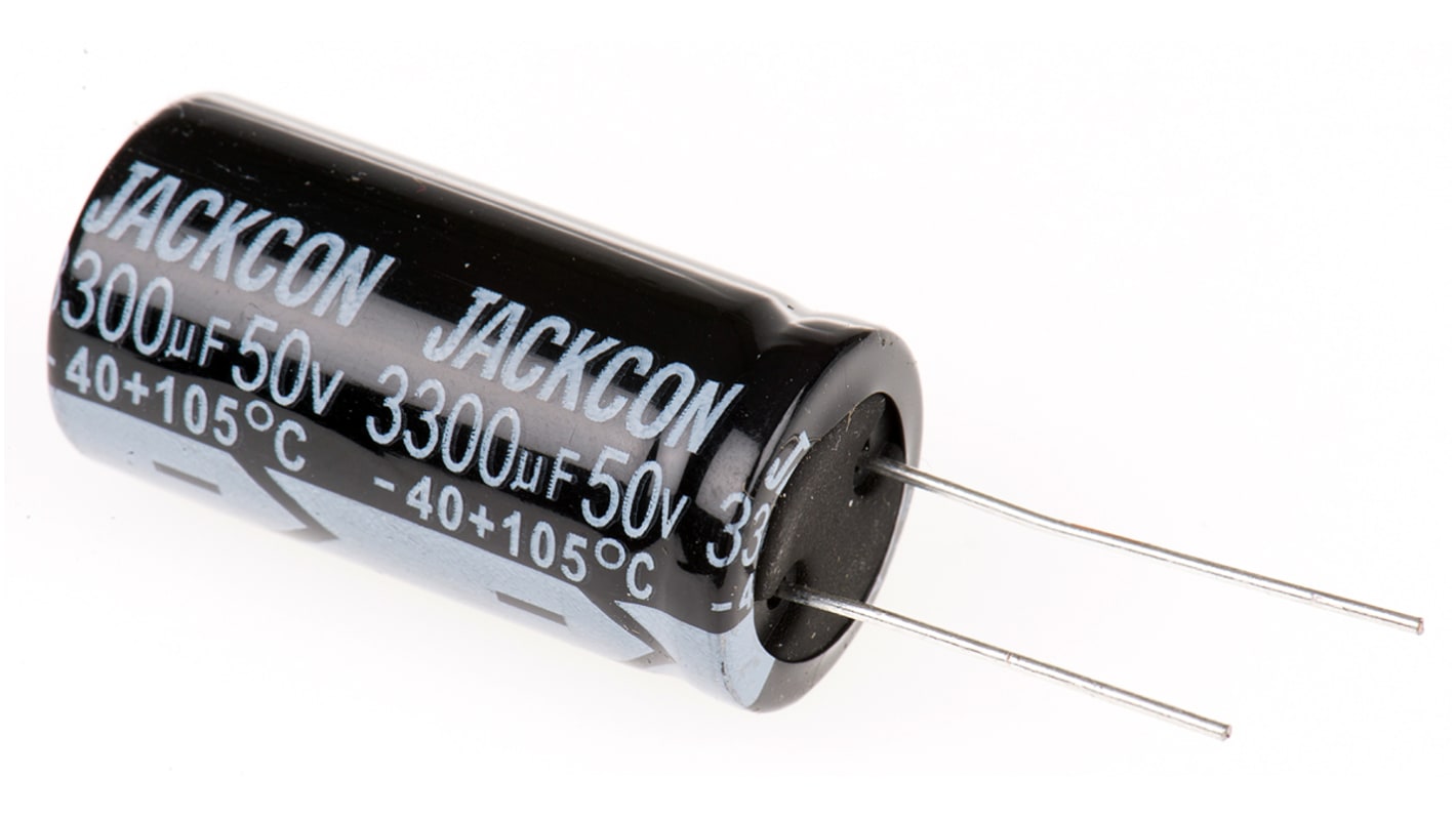 RS PRO 3300μF Aluminium Electrolytic Capacitor 50V dc, Radial, Through Hole