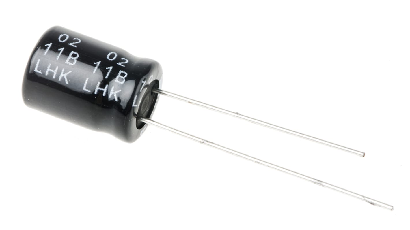 RS PRO 1μF Aluminium Electrolytic Capacitor 450V dc, Radial, Through Hole