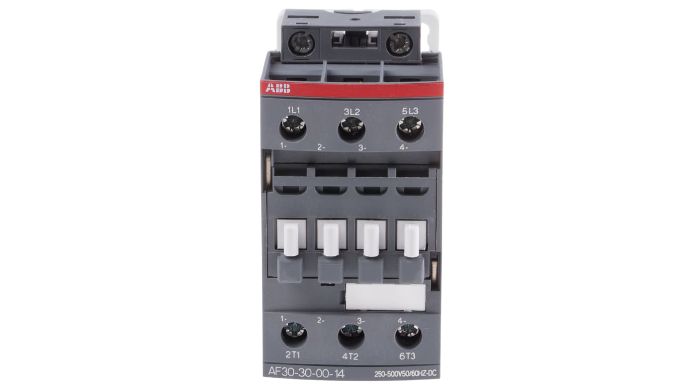 ABB AF Series Contactor, 250 → 500 V ac/dc Coil, 3-Pole, 21 A, 15 kW, 3NO, 690 V ac