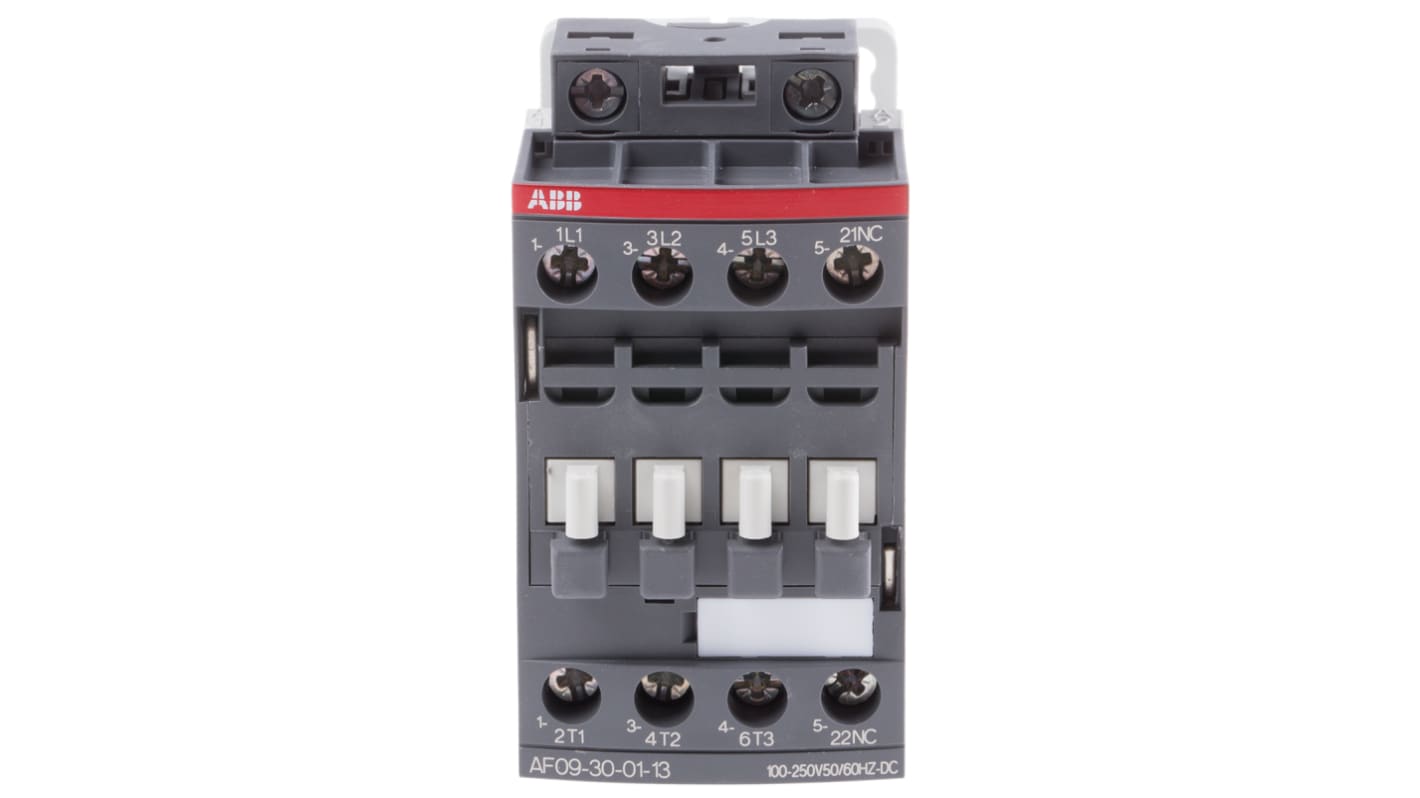 ABB AF Series Contactor, 230 V ac Coil, 3-Pole, 9 A, 4 kW, 3NO, 690 V ac