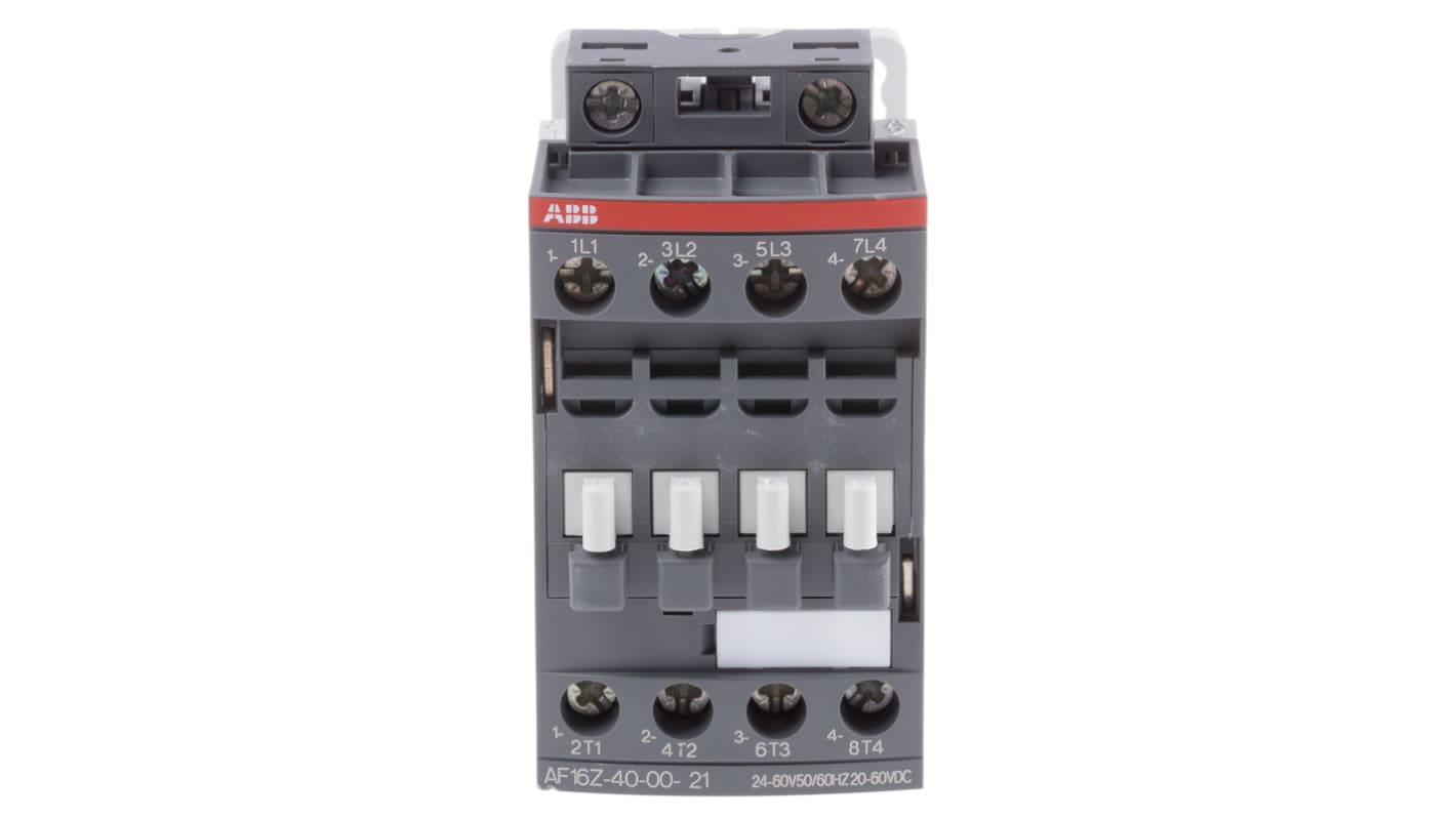 ABB AF16Z-40-00-21 AF Kontaktor med 4 slutte Kontakter, 10,5 A, 24 V AC/DC spole