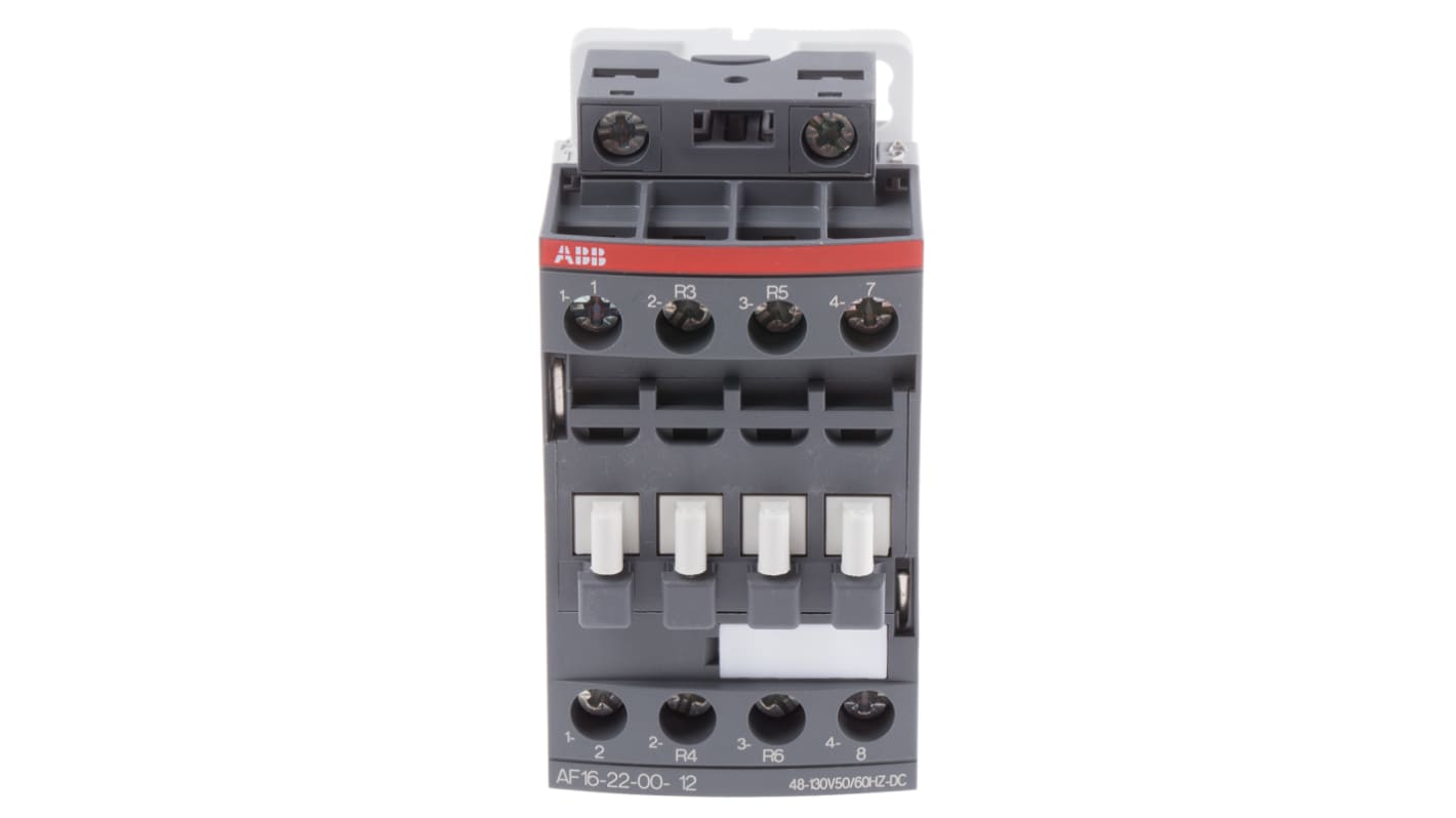 ABB AF16 AF Contactor, 110 V ac/dc Coil, 4-Pole, 30 A, 7.5 kW, 2NO + 2NC, 690 V ac