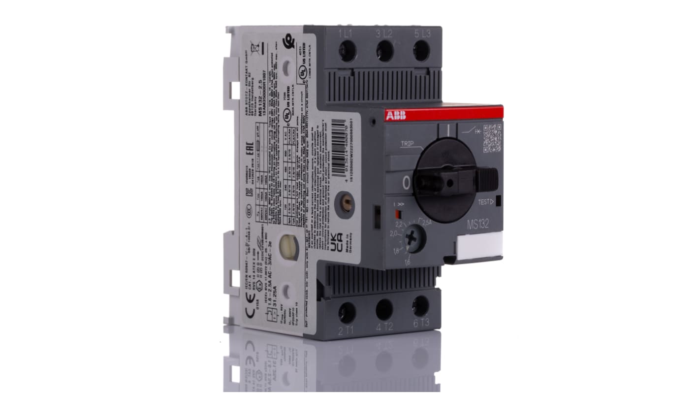 ABB 1.6 → 2.5 A Motor Protection Circuit Breaker