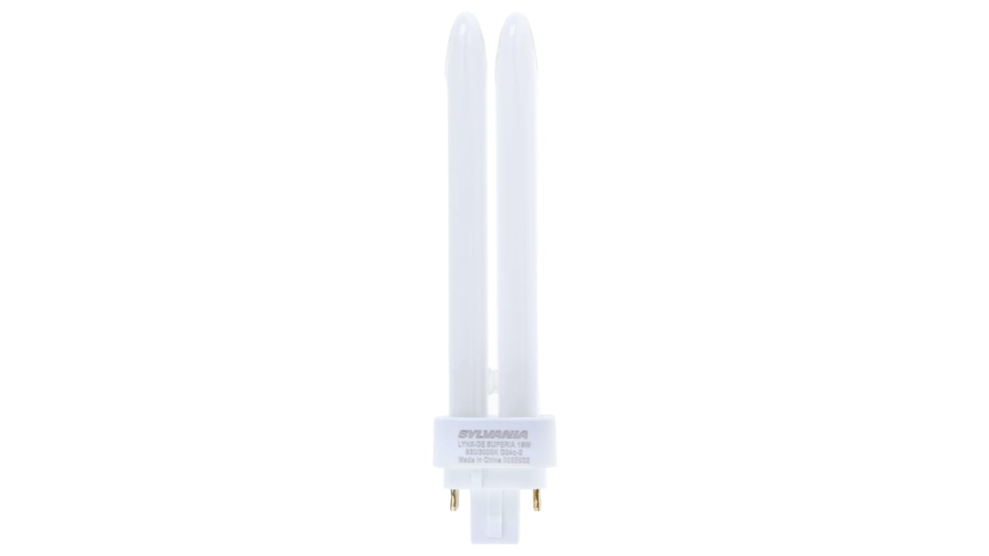 G24q-2 Stick Shape CFL Bulb, 18 W, 3000K, Warm White Colour Tone