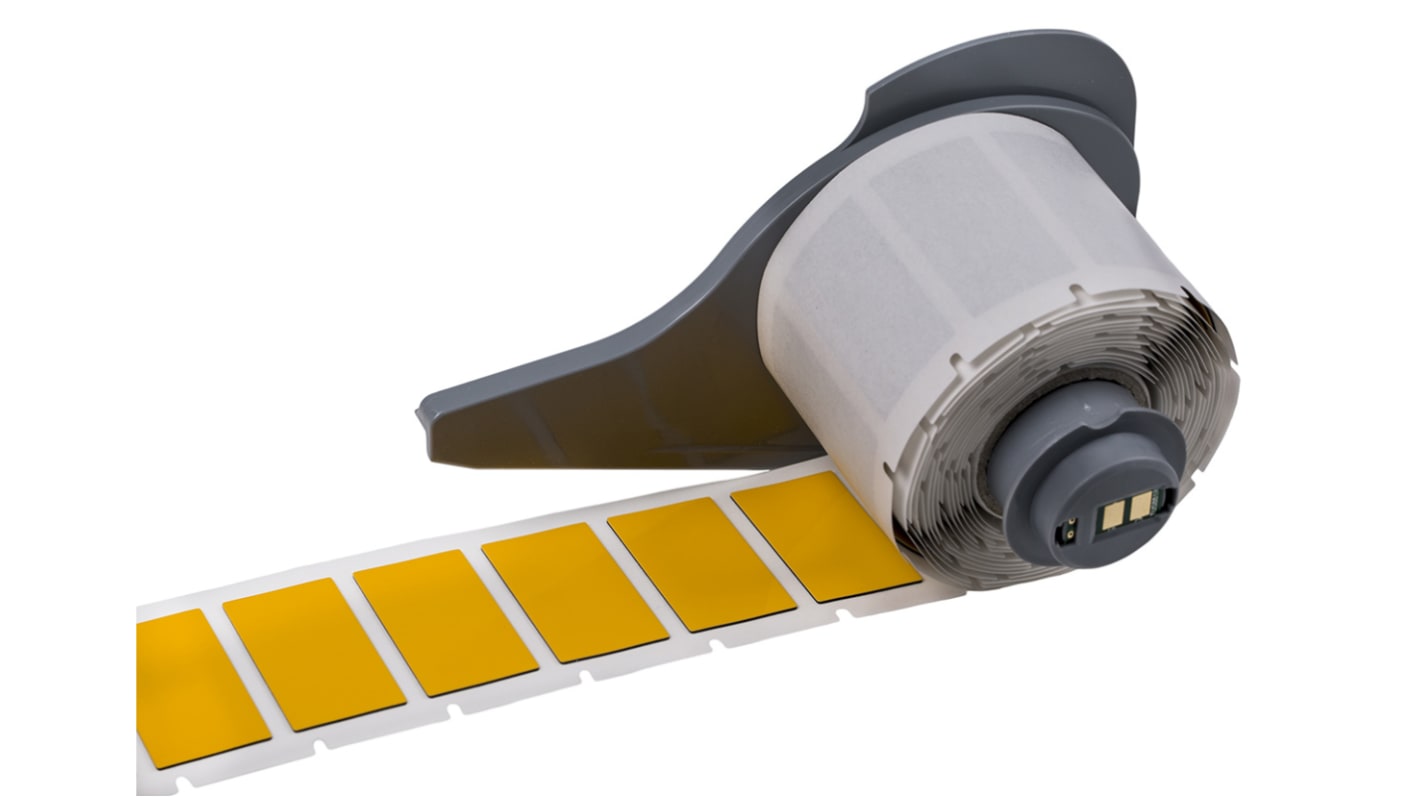 Brady on Yellow Cable Labels, 35 mm Length, 18 mm Width