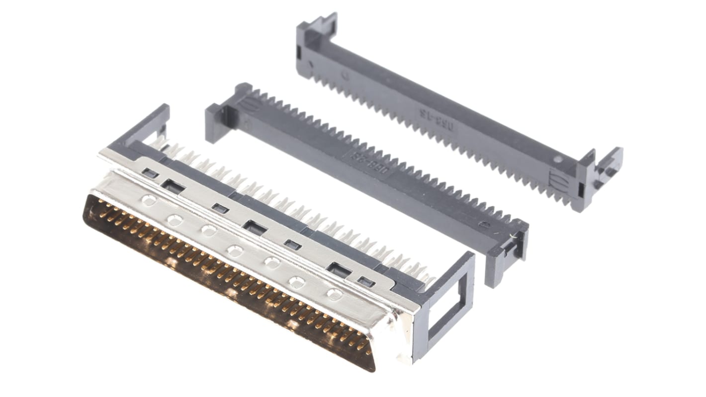 Harting SCSI-Steckverbinder 68-polig Stecker gewinkelt, Kabelmontage, 1.27mm, Serie IDC