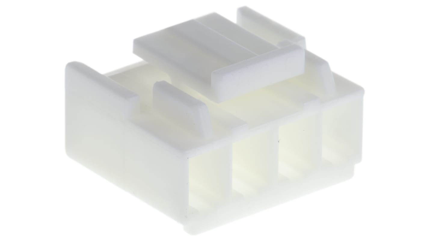 Carcasa de conector TE Connectivity 1-1123722-4, Serie Economy Power, paso: 3.96mm, 4 contactos, , 1 fila filas, Recto,