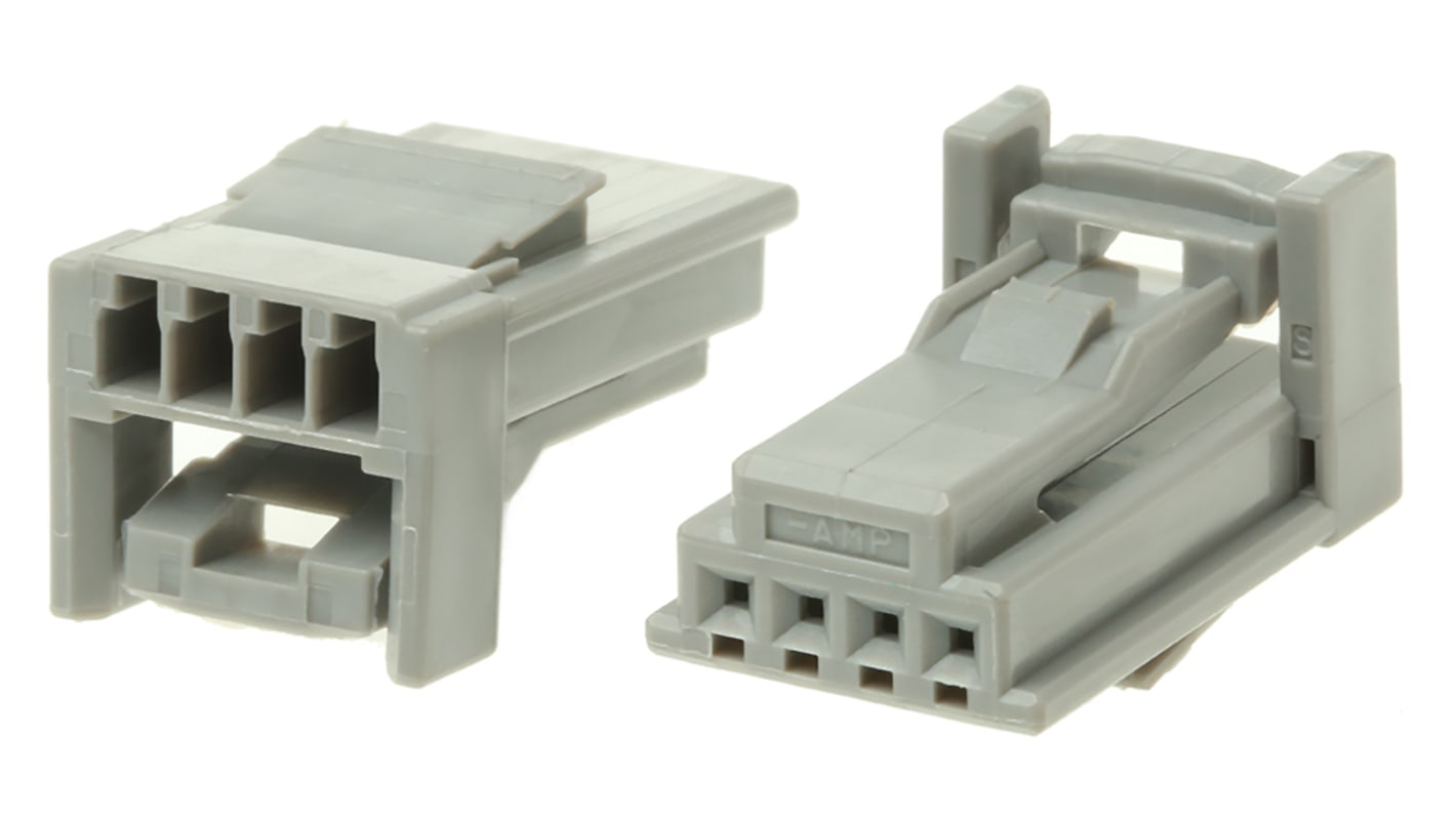 TE Connectivity MULTILOCK 025 Steckverbindergehäuse Stecker 2.2mm, 4-polig / 1-reihig Gerade, Kabelmontage für