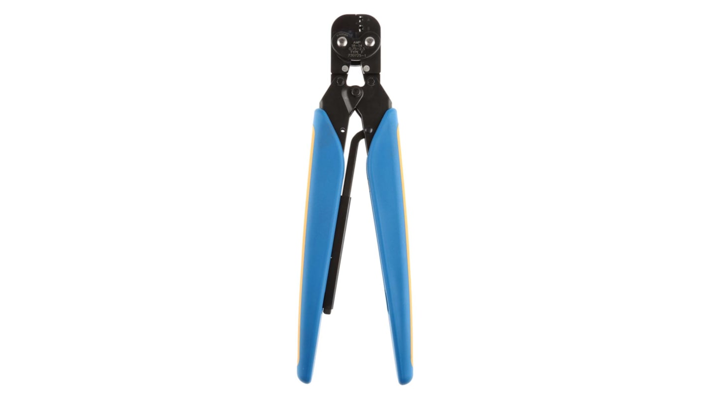 TE Connectivity CERTI-CRIMP Hand Ratcheting Crimp Tool for FASTON & FASTIN-FASTON 250 Terminals, 0.3 → 2mm² Wire