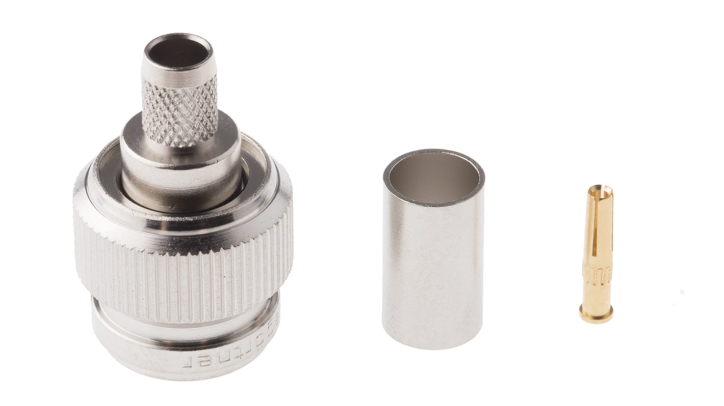 J01010R0005 Telegartner, Plug Cable Mount TNC Connector, 50Ω, Crimp