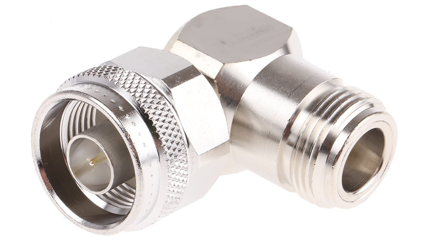 HF Adapter, N - N, 50Ω, Male - Weiblich, gewinkelt, 11GHz