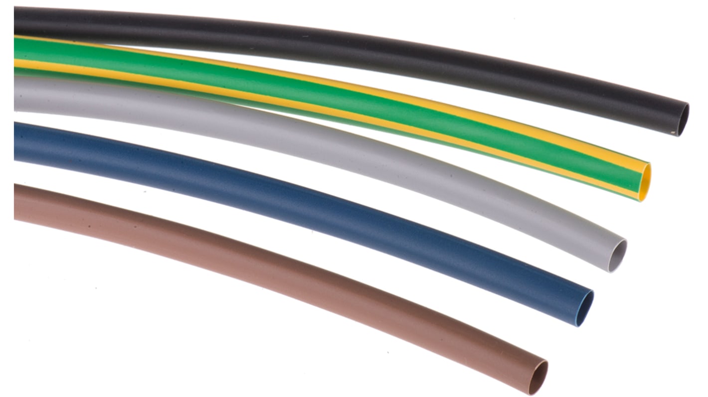 HellermannTyton Heat Shrink Tubing, Assorted 6mm Sleeve Dia. x 200mm Length 3:1 Ratio, HIS-3 BAG Series