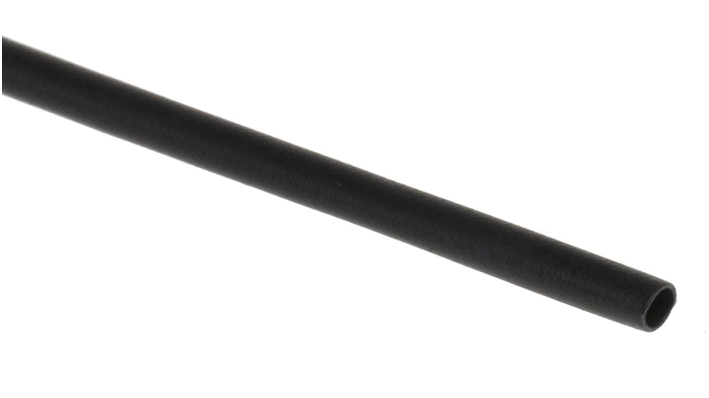 HellermannTyton Heat Shrink Tubing, Black 1.5mm Sleeve Dia. x 200mm Length 3:1 Ratio, HIS-3 BAG Series