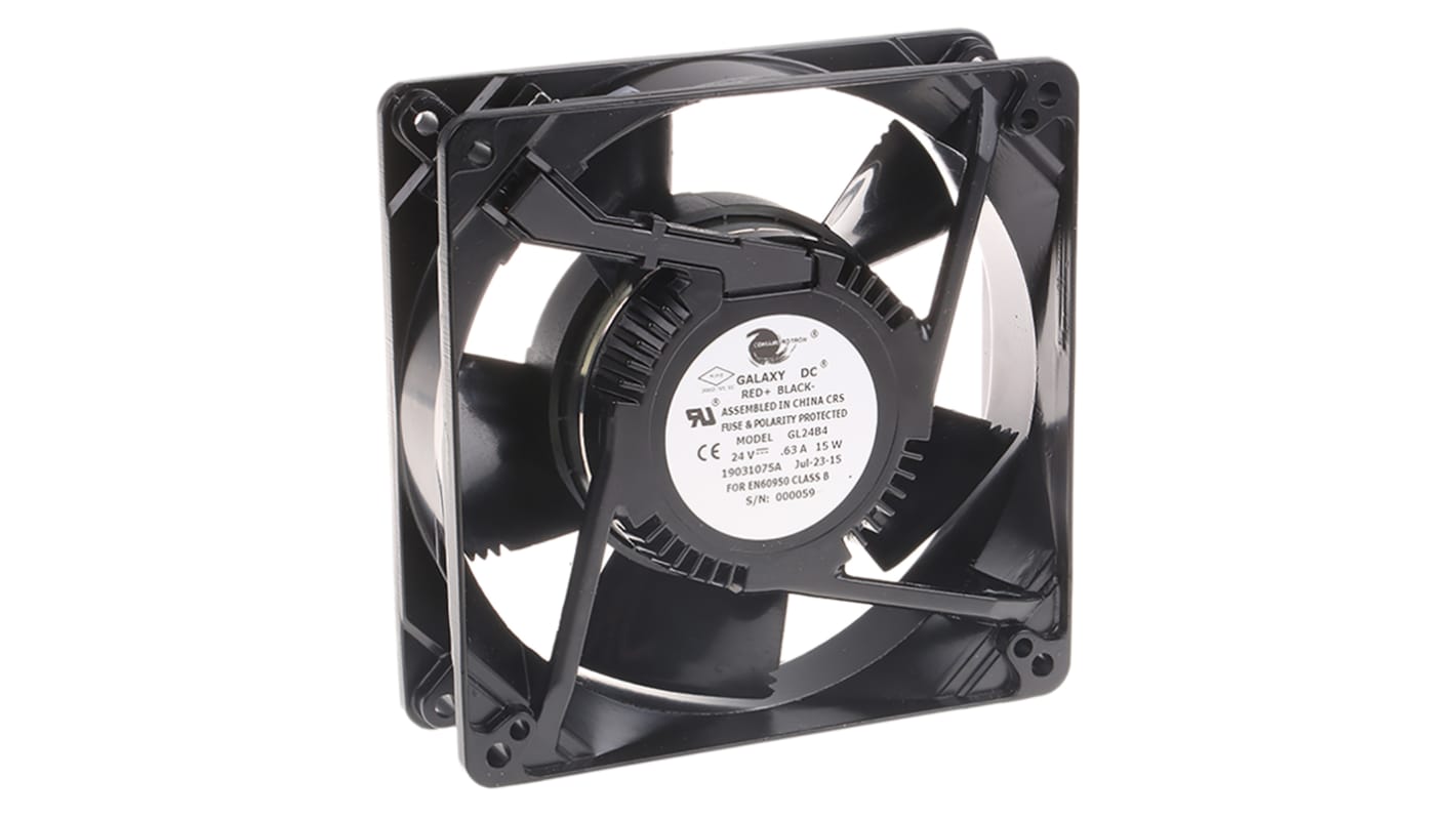 COMAIR ROTRON axiális ventilátor, 24 V DC, 127 x 127 x 38mm, 255m³/h, 3200rpm