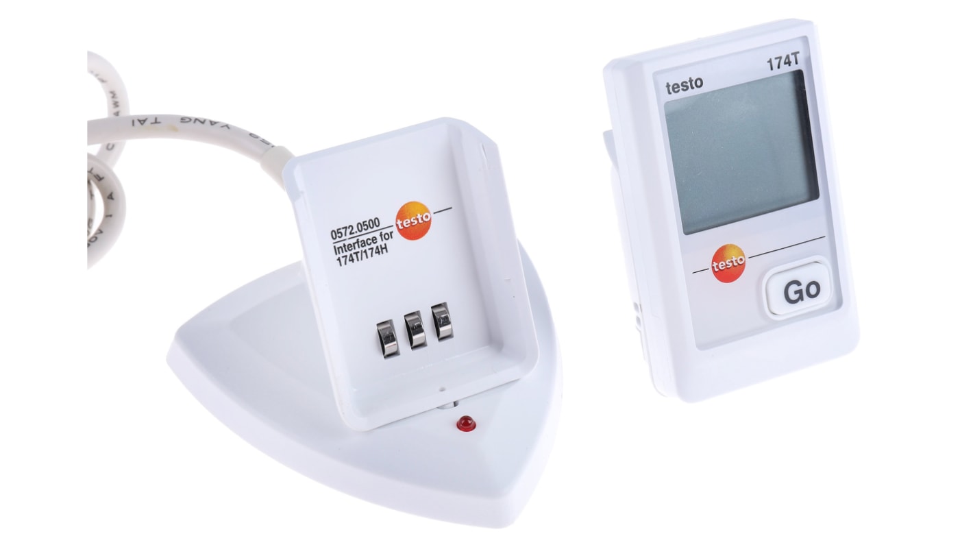 Testo Adatnaplózó (Hőmérséklet), NTC, bemeneti csatornák: 1, USB, 16000, akku: CR2032, 60 x 38 x 18.5mm, LCD, Védelmi