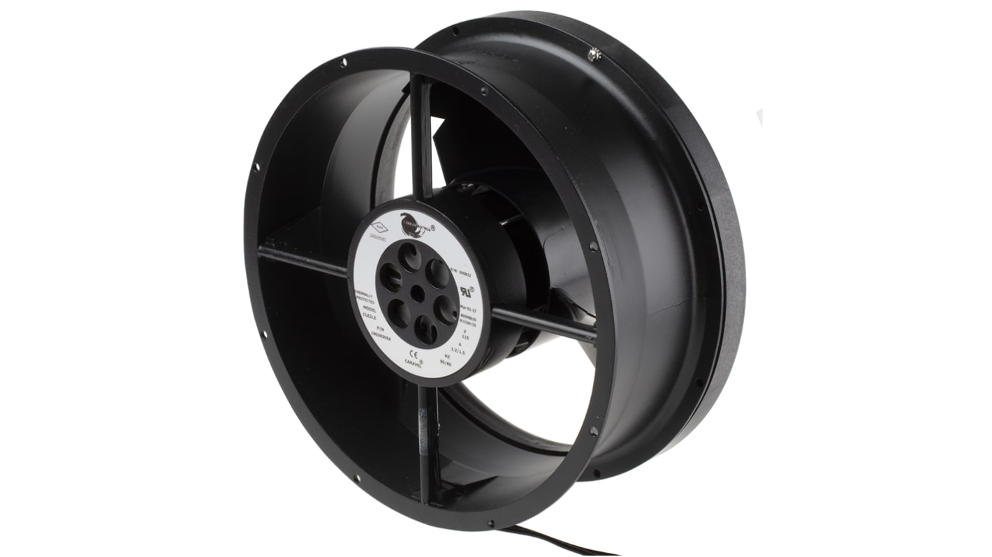 COMAIR ROTRON Caravel Series Axial Fan, 115 V ac, AC Operation, 1473m³/h, 115W, 1.3A Max, 254 x 106.9mm