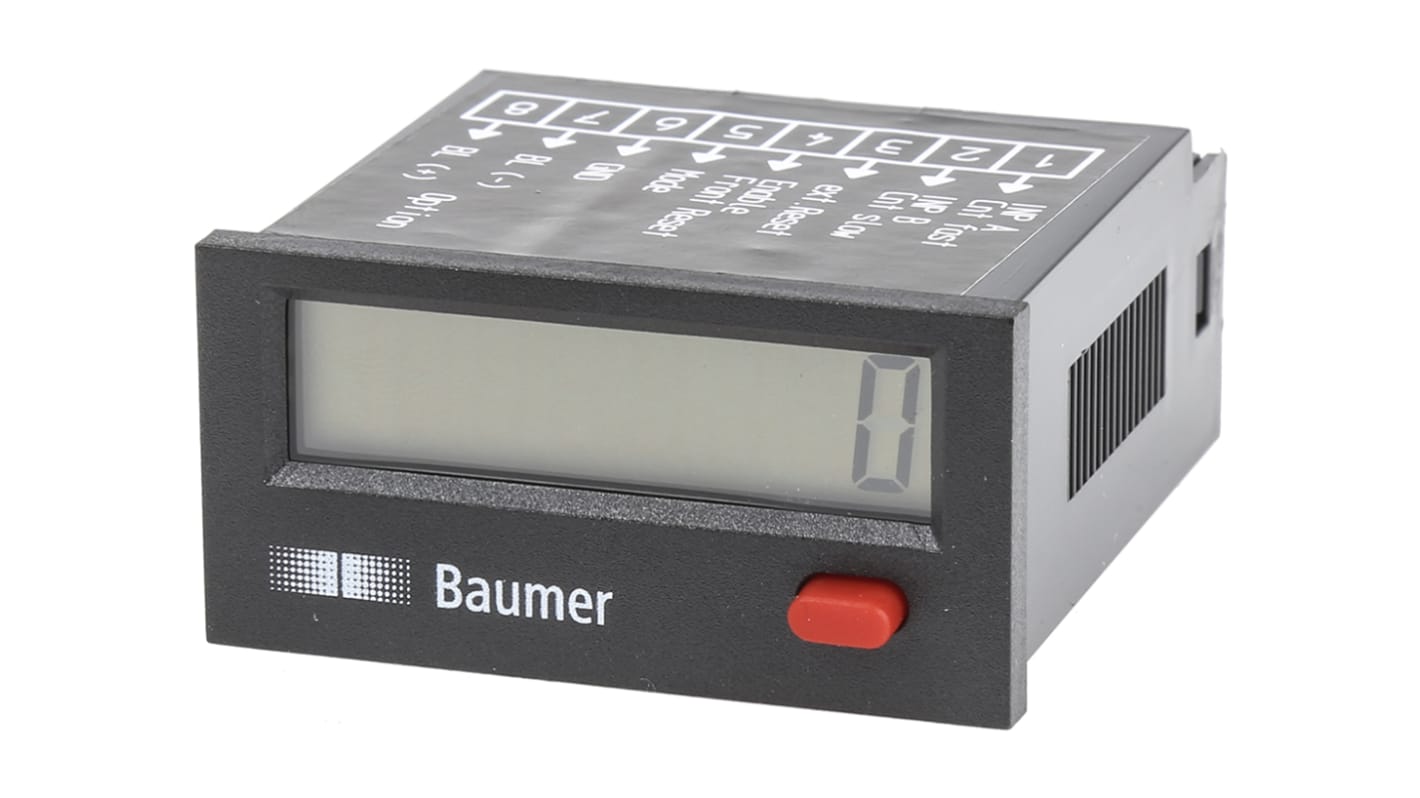 Baumer ISI30 Bidirektional Zähler LCD 8-stellig, Impulse, max. 7kHz, -9999999 → 99999999