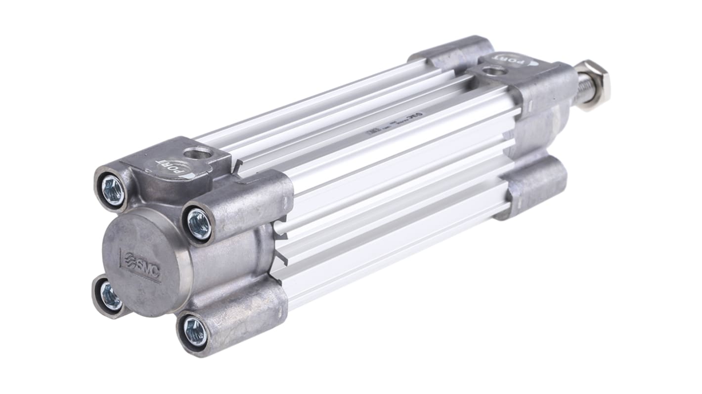 SMC Pneumatic Profile Cylinder - 32mm Bore, 80mm Stroke, CP96 Series, Double Acting