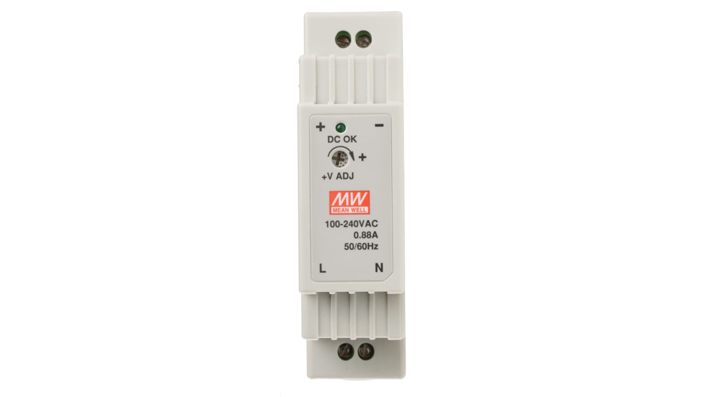 DR-15-12 | Mean Well DR Switch Mode DIN Rail Panel Mount Power Supply ...