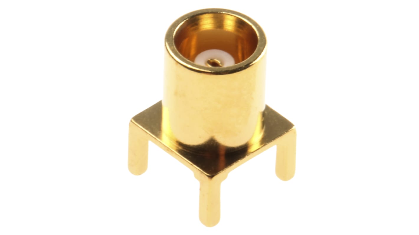 TE Connectivity, jack Through Hole MCX Connector, 50Ω, Solder Termination, Straight Body