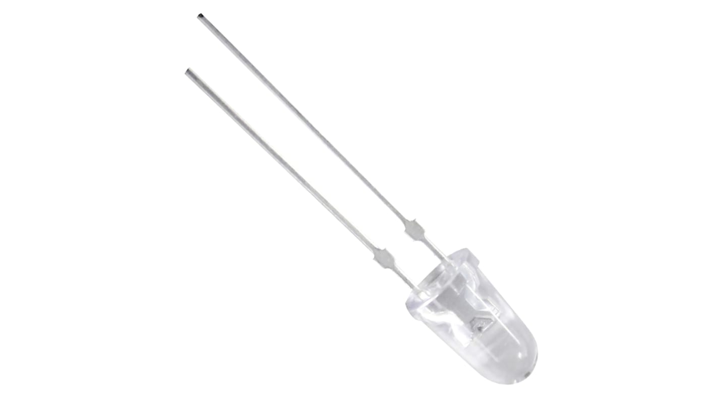 LED Nichia, Blanco, Vf= 3,2 V, 20 °, mont. pasante, encapsulado 5 mm (T-1 3/4)