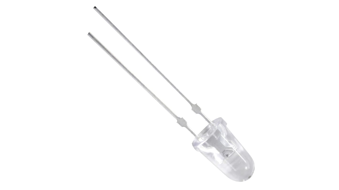 LED Blanc, Traversant, 5 mm (T-1 3/4), 3,2 V