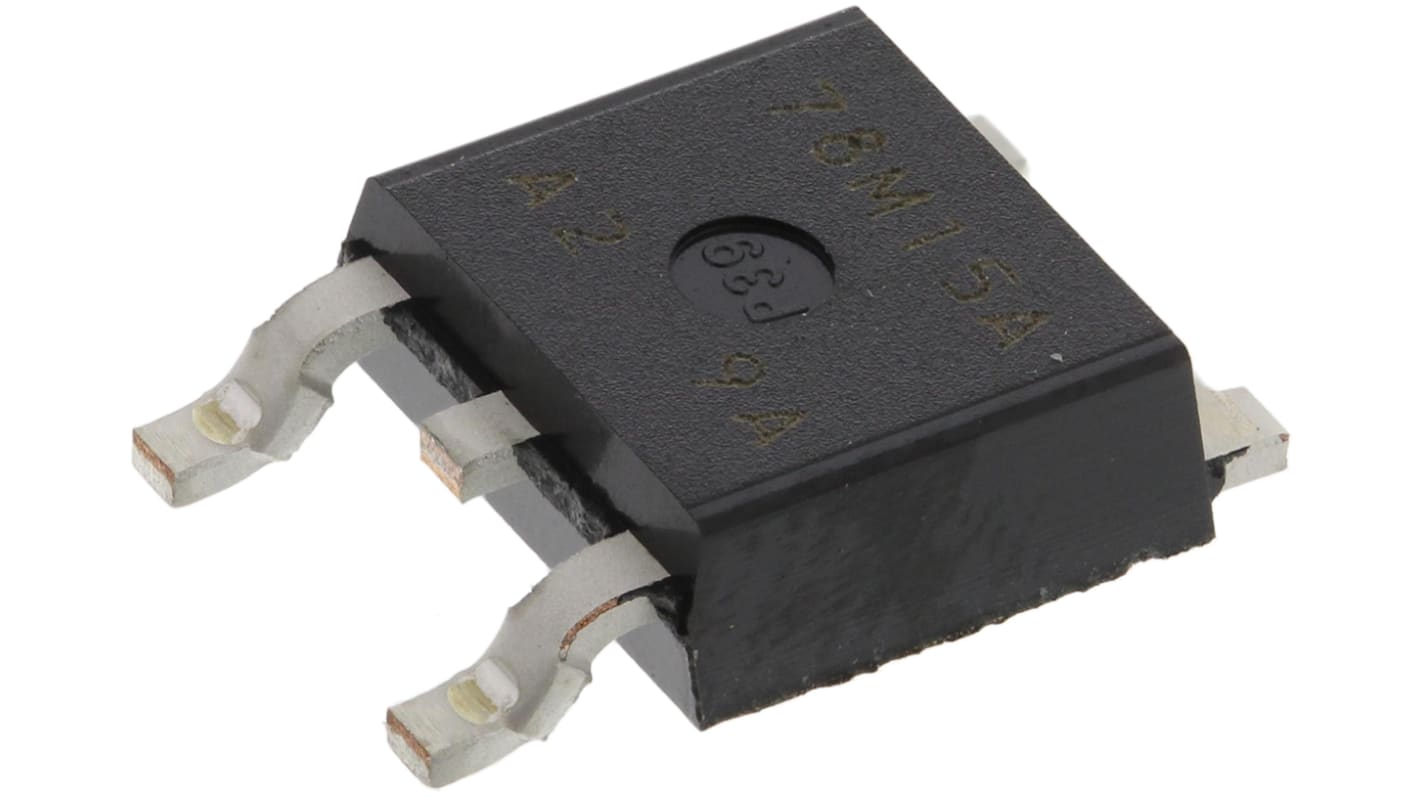 Nisshinbo Micro Devices NJM78M15DL1A-TE1, 1 Linear Voltage, Voltage Regulator 500mA, 15 V 3-Pin, TO-252