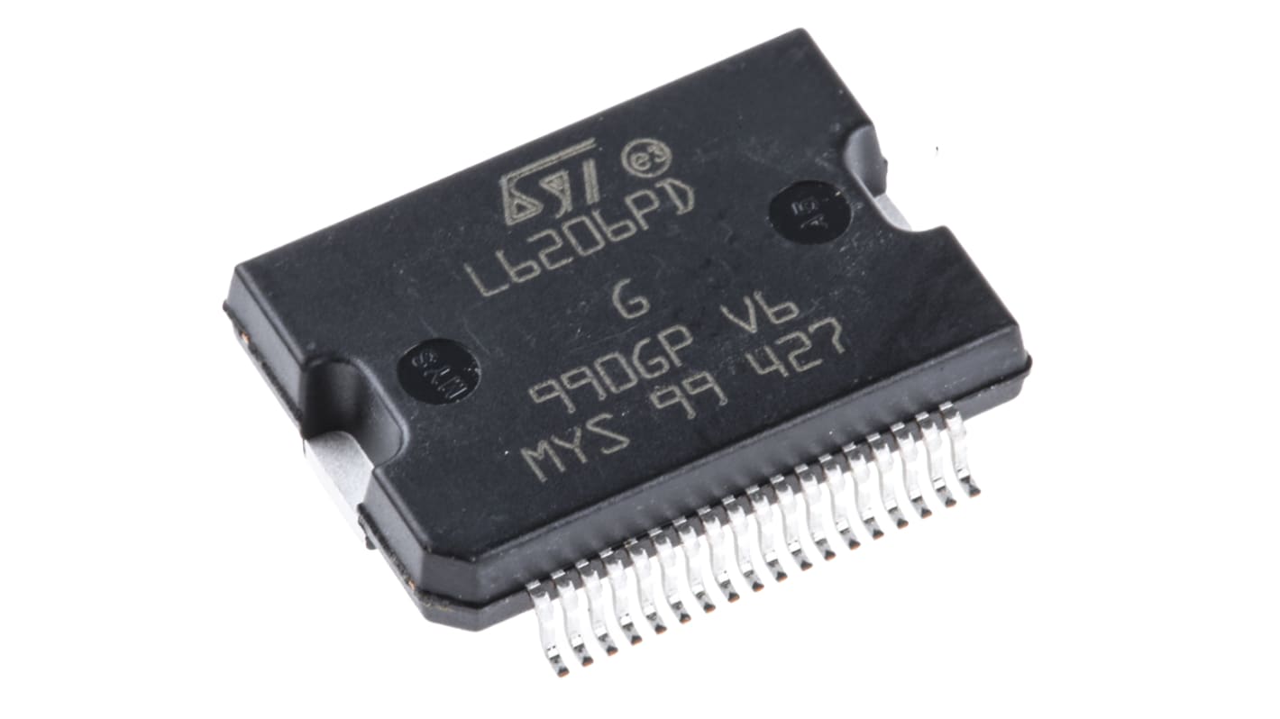 STMicroelectronics Dual Full Bridge Motor Driver L6206PD, 2.8A, PowerSO, 36-Pin, DC Bürstenmotor, Zweifach-Vollbrücke