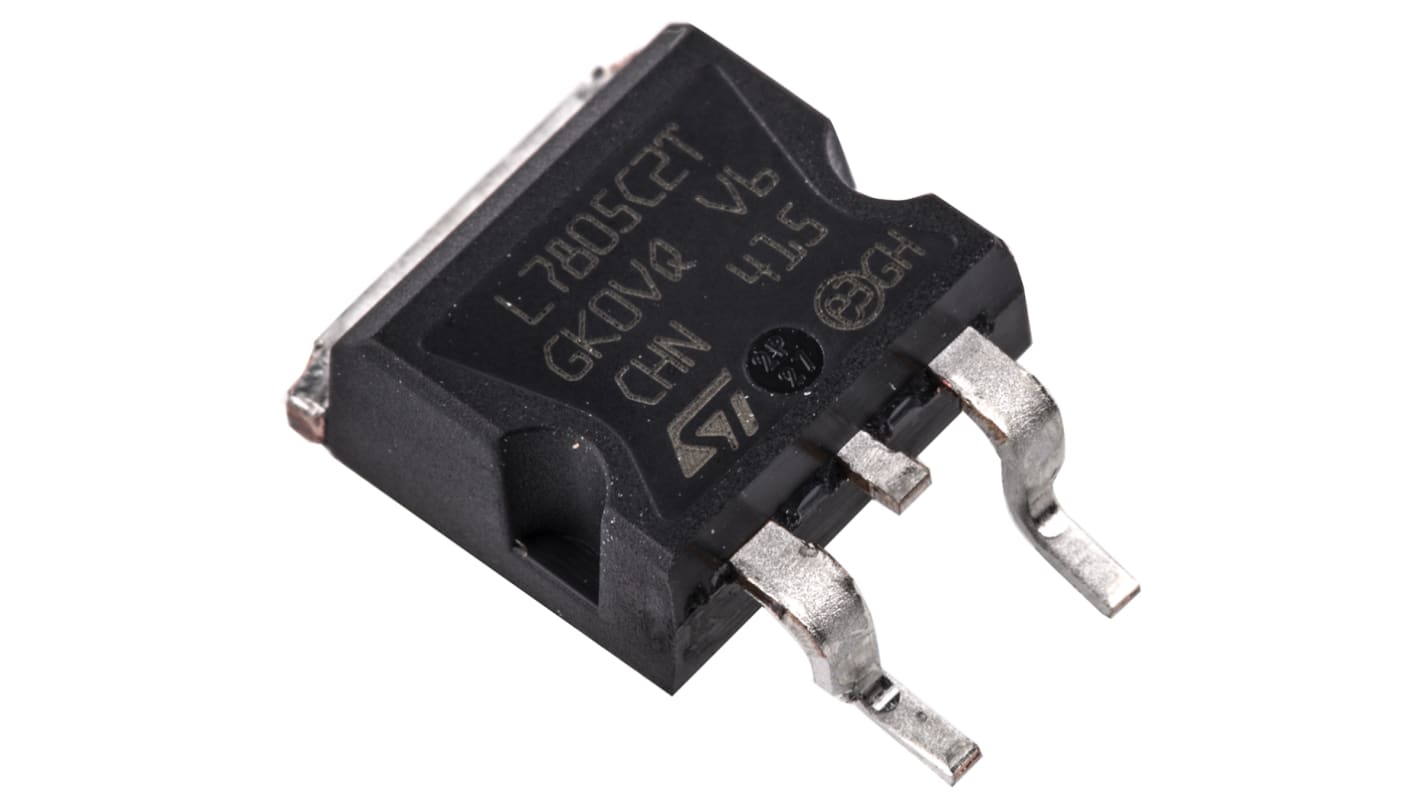 STMicroelectronics 電圧レギュレータ リニア電圧 5 V, 3-Pin, L7805CD2T-TR