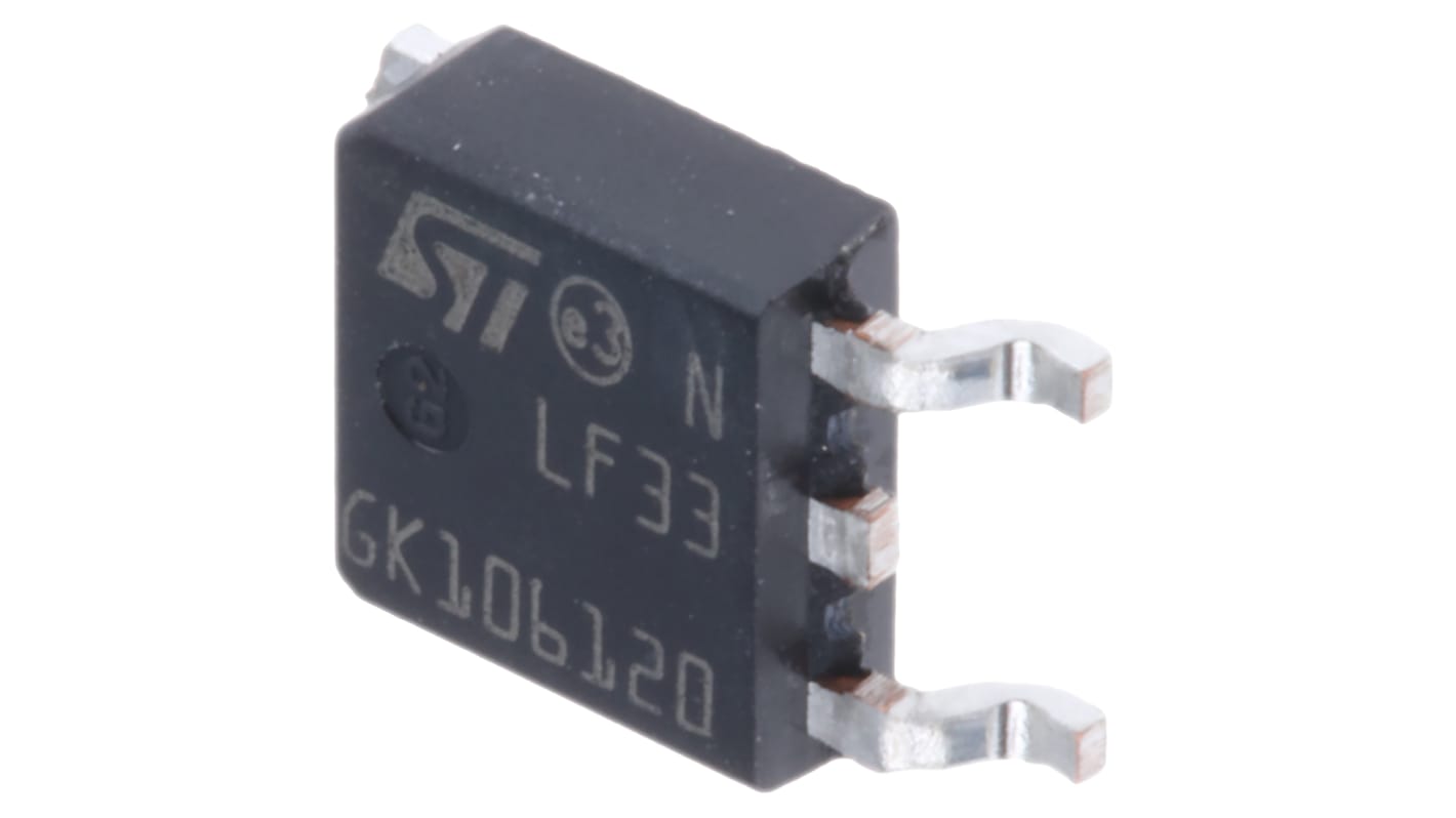 STMicroelectronics LF33CDTTR, 1 Low Dropout Voltage, Voltage Regulator 500mA, 3.3 V 3Pin, DPAK