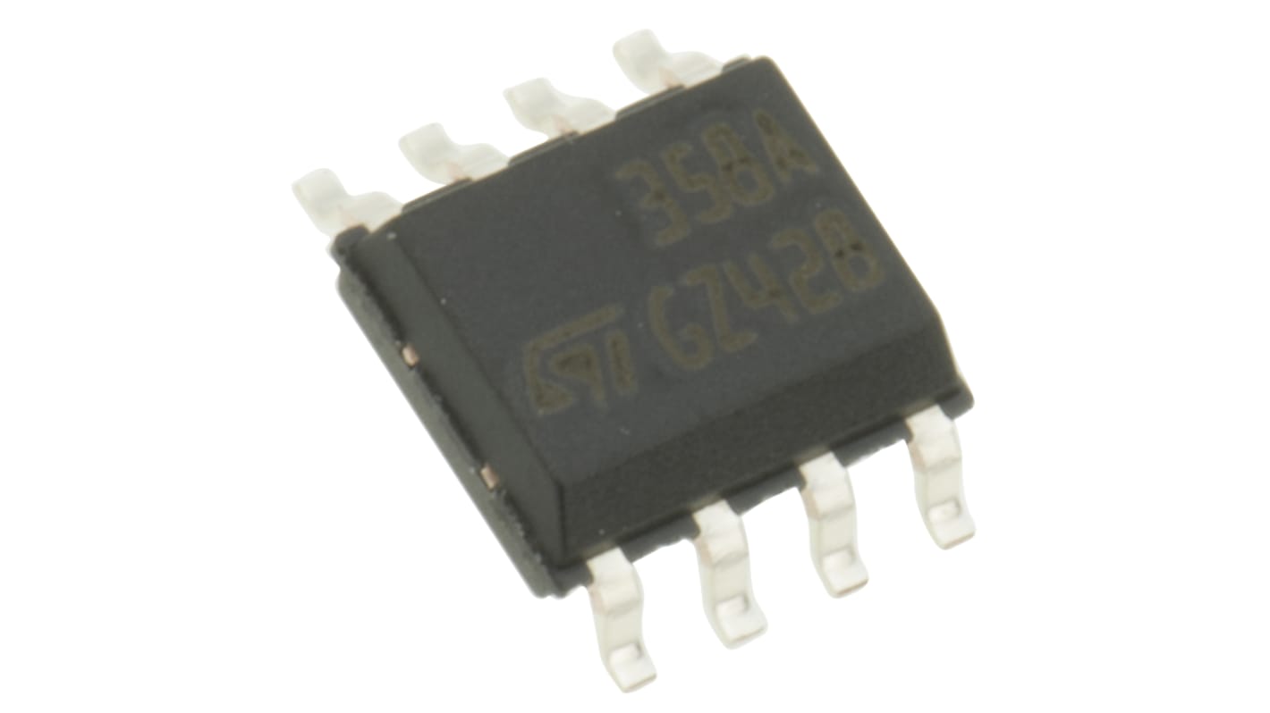 STMicroelectronics オペアンプ, 表面実装, 2回路, ±2電源, 単一電源, LM358ADT