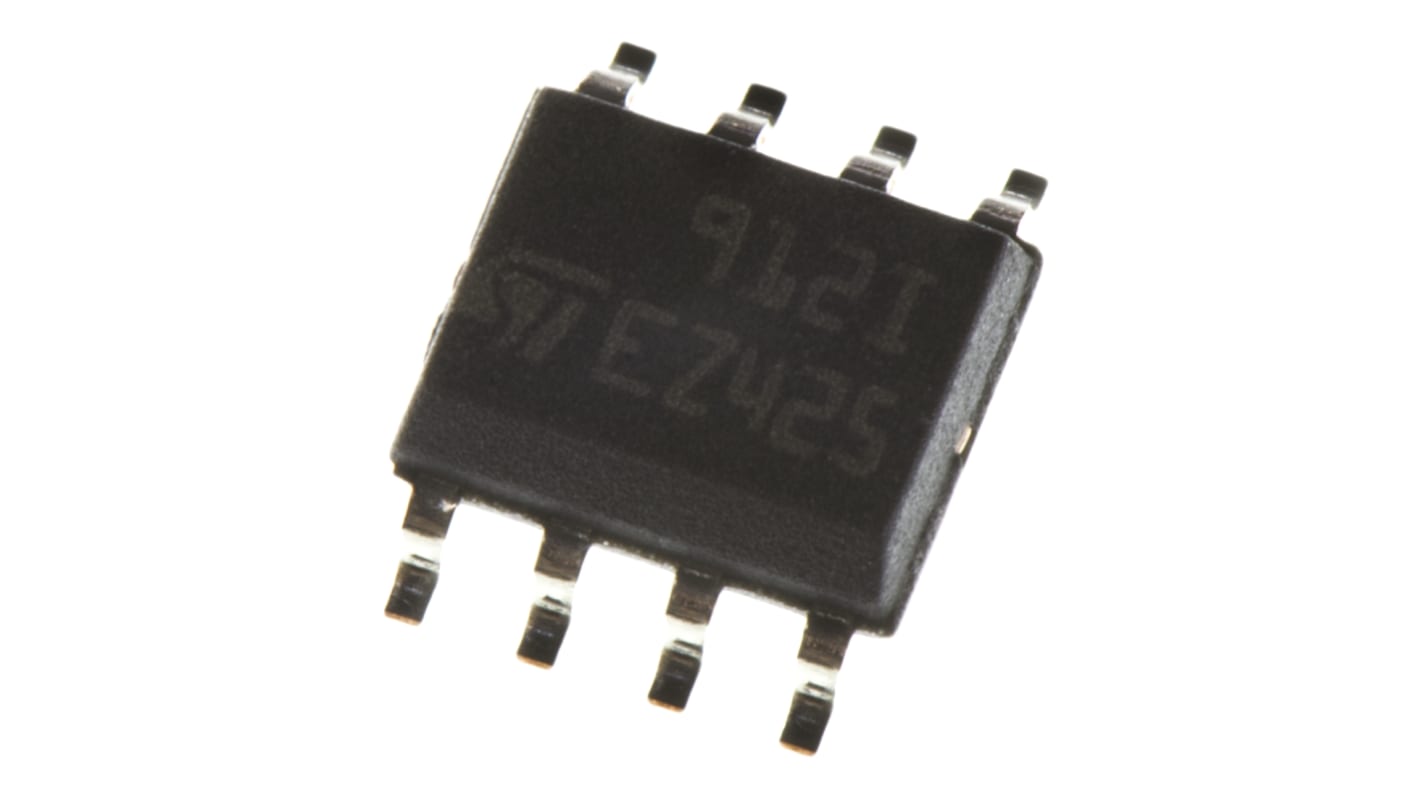 TS912IDT STMicroelectronics, Low Power, Op Amp, RRIO, 1MHz, 3 → 15 V, 8-Pin SOIC