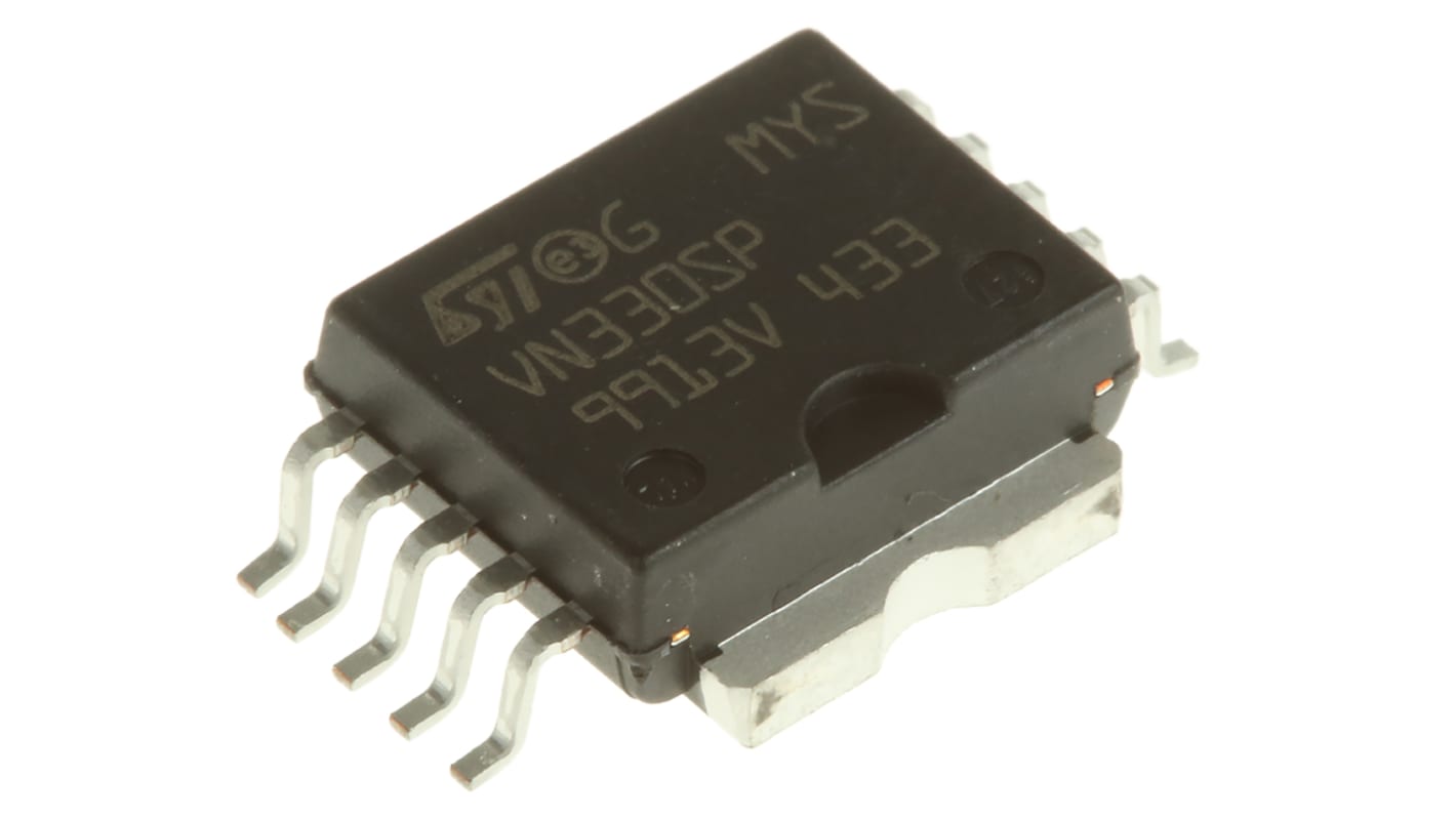 STMicroelectronics VN330SP-E Teljesítménykapcsoló IC, Szilárdtestrelé, 10-pin, PowerSO